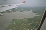 Anflug mit Srilankan Air
